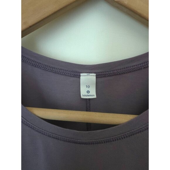 Lululemon Cinch It Lavender Athleisure Pima Cotton `Tank Top Size 10 - Picture 6 of 7